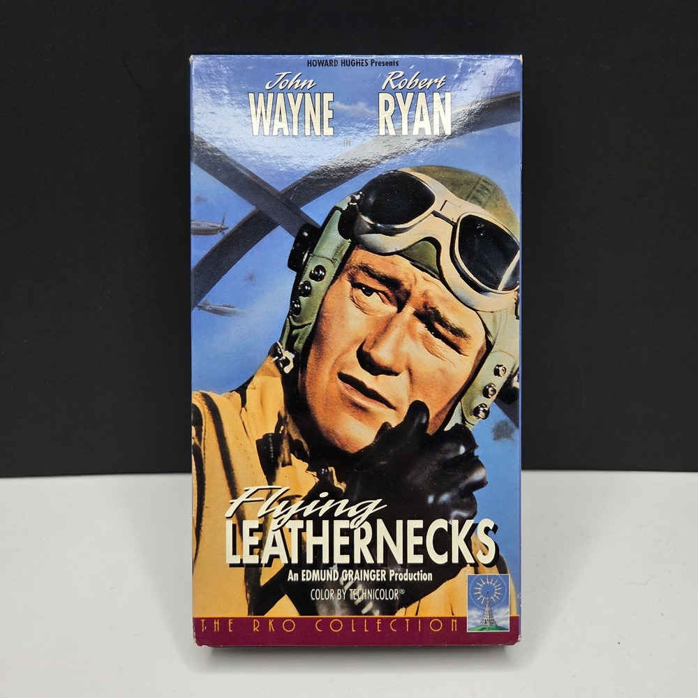 Flying Leathernecks VHS John Wayne Robert Ryan WWII War Movie Vintage 1992 RKO